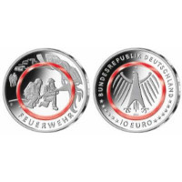 Alemania 10 euros UNC 2023 - Al Servicio de la Sociedad - Bomberos