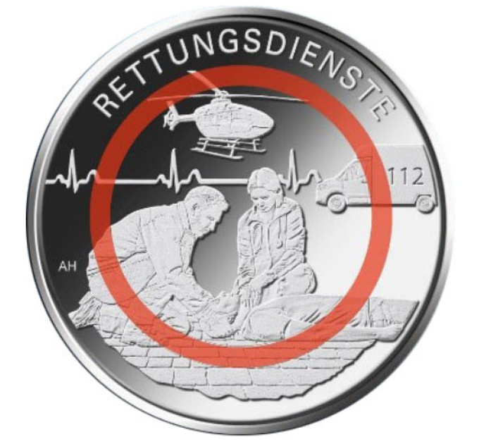 Germany 10 euro UNC 2026 - At the Service of Society - Emergency services for 13.50 € ✅