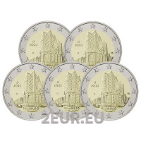 Alemania 2 euros UNC 2023 - Hamburgo - Filarmónica del Elba - ADFGJ