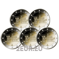 Alemania 2 euros rollo UNC 2025 - 35 años de unidad alemana - ADFGJ