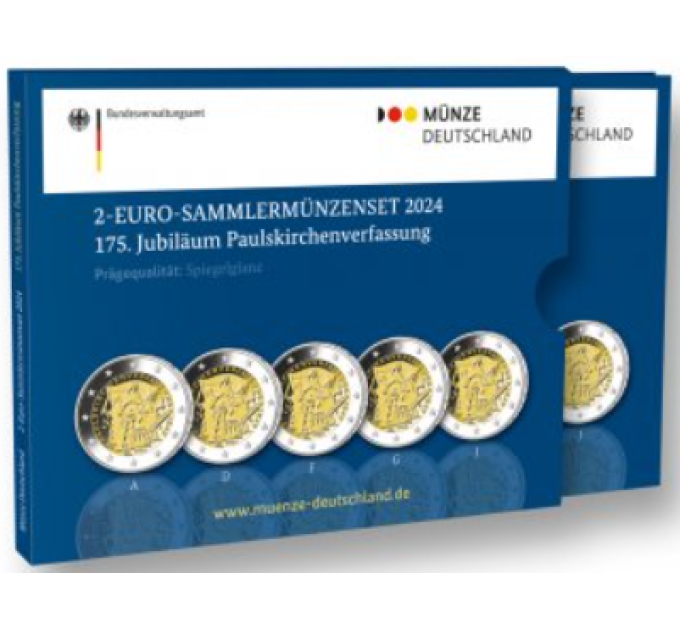 Alemania 2 euro proof 2024 - 175 años de la Constitución de la Paulskirche por 61.00 € ✅