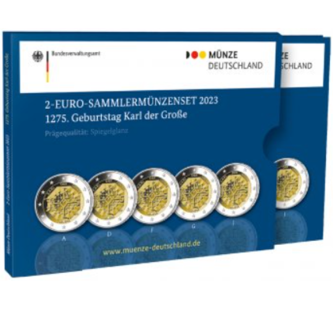 Alemania 2 euro proof 2023 - 1275° Aniversario del Nacimiento de Carlomagno por 45.50 € ✅