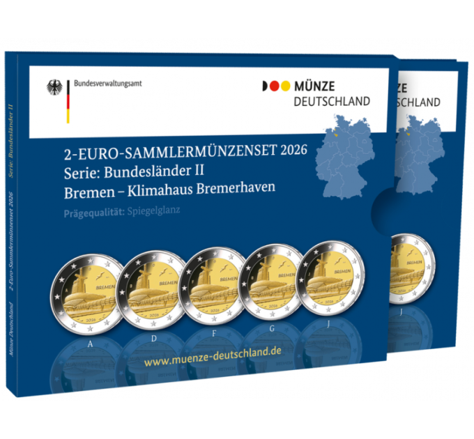 Germany 2 euro proof 2026 - Bremen for 54.90 € ✅