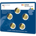 Alemania 2 Juego de monedas de euro BU 2024 - Mecklemburgo-Pomerania Occidental - ADFGJ por 26.90 € ✅