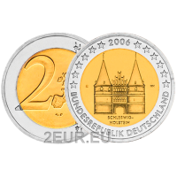 Alemania 2 euros UNC 2006 - Holstentor en Lübeck - G - Karlsruhe