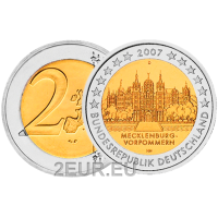 Alemania 2 euros UNC 2007 - Castillo de Schwerin - D - Munich