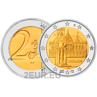 Germany 2 euro UNC 2010 - City Hall and Roland - D - Munich