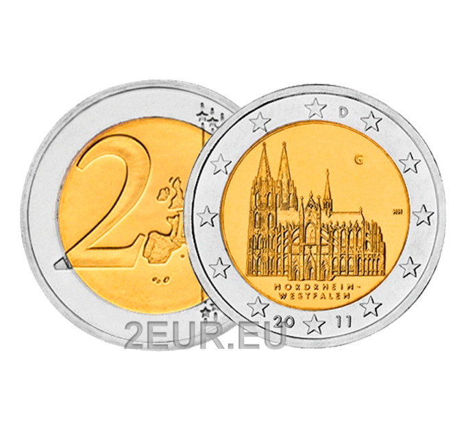 Alemania 2 euros UNC 2011 - Renania del Norte-Westfalia - G - Karlsruhe por 7.70 € ✅
