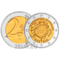 Germany 2 euro UNC 2012 - 10 Years of Euro Cash - F - Stuttgart for 7.20 € ✅