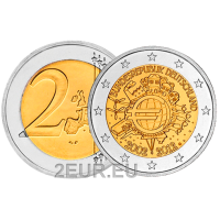 Alemania 2 euros UNC 2012 - 10 Años de Euro Cash - G - Karlsruhe