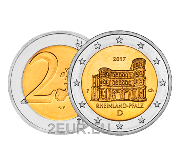 Germany 2 euro UNC 2017 - Rhineland-Palatinate - F - Stuttgart for 6.00 € ✅