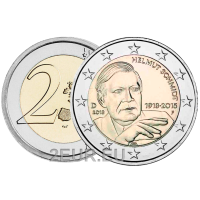 Alemania 2 euros UNC 2018 - 100 Aniversario de Helmut Schmidt - F - Stuttgart