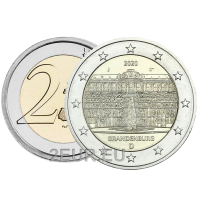Alemania 2 euros UNC 2020 - Palacio en Potsdam - J - Hamburgo