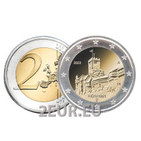 Alemania 2 euros UNC 2022 - Turingia. Castillo de Wartburg  - D - Múnich