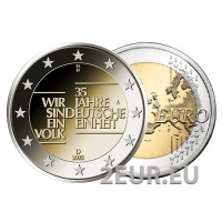Alemania 2 euros UNC 2025 - 35 años de unidad alemana - D