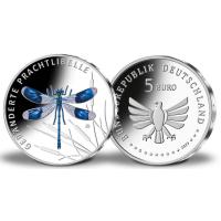 Alemania 5 euros UNC 2023-3 - El maravilloso mundo de los insectos - Damisela con bandas
