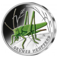 Alemania 5 euros UNC 2024 - El maravilloso mundo de los insectos - El grillo verde