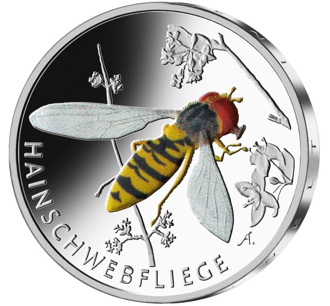 Alemania 5 euros UNC 2024 - El maravilloso mundo de los insectos - Sírfido por 7.50 € ✅