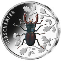 Germany 5 euro UNC 2024 - The Wonderful World of Insects - Stag beetle