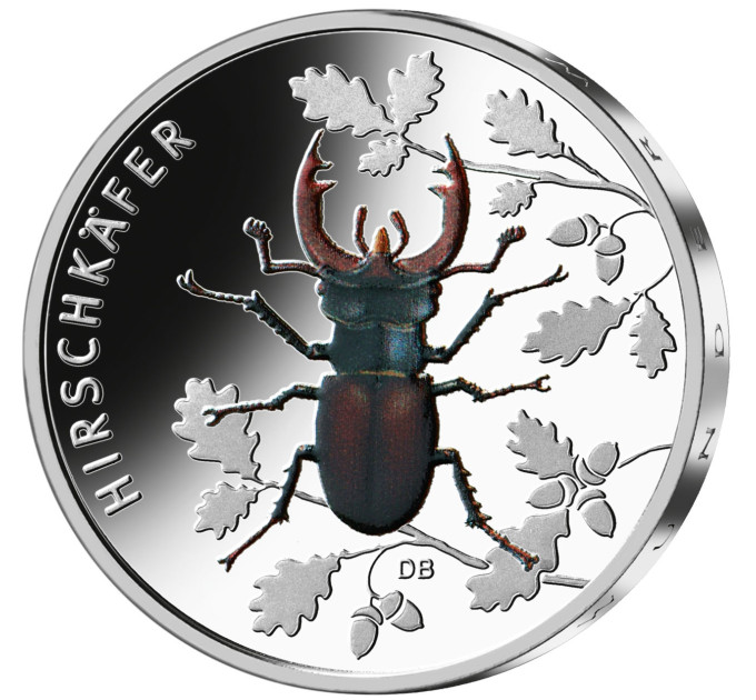 Alemania 5 euros UNC 2024 - El maravilloso mundo de los insectos - Escarabajo ciervo por 7.50 € ✅