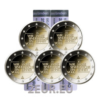 Germany 2 euro roll UNC 2025 - 35 years of German unity - ADFGJ