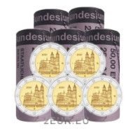 Alemania 2 euros rollo UNC 2021 - Sajonia-Anhalt - ADFGJ