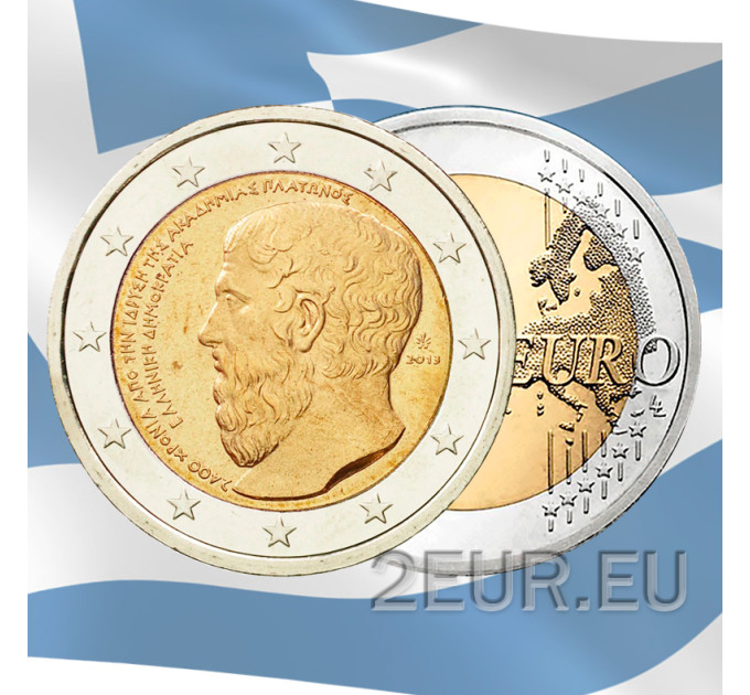 Grecia 2 euros UNC 2013 - 2400 Aniversario de la Fundación de la Academia de Platón por 10.00 € ✅