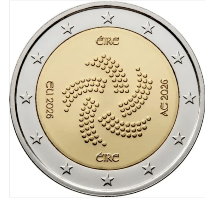 Ireland 2 euro roll 2026 - Irish Presidency of the Council of the EU for 70.00 € ✅