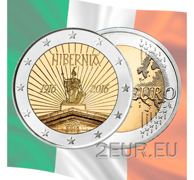 Irlanda 2 euros UNC 2016 - Proclamación de la República Irlandesa por 8.50 € ✅
