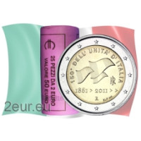 Italia 2 euros UNC rollo 2011 - Los 150 Años de la Unificación de Italia