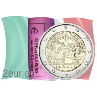 Italia 2 euros UNC rollo 2016 - 2200 Aniversario de la Muerte de Titus Maccio Plautus