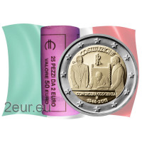 Italia 2 euros UNC rollo 2018 - 70 Años Constitución de la República Italiana