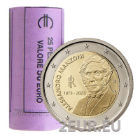 Italia 2 euros UNC rollo 2023 - 150° Aniversario de la Muerte de Alessandro Manzoni