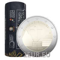 Italy 2 euro UNC roll 2024 - 250 years of Financial Guard Italy 2 euro UNC roll 2024 - 250 years of Financial Guard