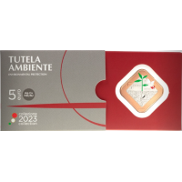 Italia 5 euros BU 2023 - La protección del medio ambiente en la Constitución italiana