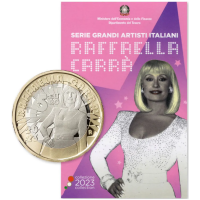 Italia 5 euros BU 2023 - Serie Grandes Artistas Italianos - Raffaella Carrà