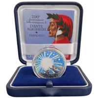 Italia 5 euros Plata PROOF 2023 - 700 Aniversario del fallecimiento de Dante Alighieri - Paradiso