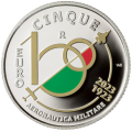 Italia 5 euros Plata PROOF 2023 - Centenario de la Fuerza Aérea Italiana por 135.00 € ✅