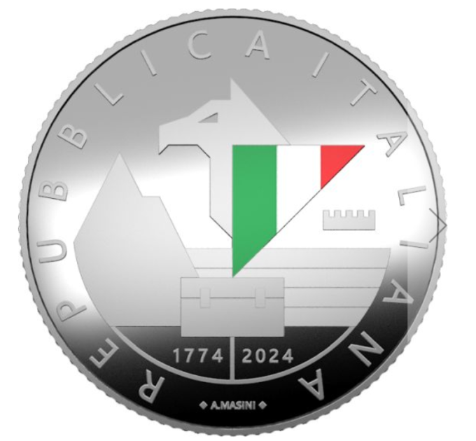 Italia 5 euros Plata PROOF 2024 - 250 aniversario de la fundación de la Guardia Financiera por 80.00 € ✅