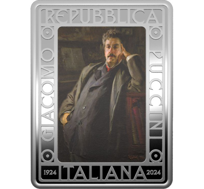 Italia 5 euros Plata PROOF 2024 - 100 años de la muerte de Giacomo Puccini por 95.00 € ✅