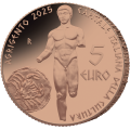 Italia 5 euros BU 2025 - Capitales culturales italianas: Agrigento por 50.00 € ✅