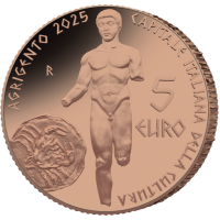 Italia 5 euros BU 2025 - Capitales culturales italianas: Agrigento