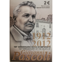 Italia 2 euros BU 2012 - 100 AÑOS DE LA MUERTE DE GIOVANNI PASCOLI