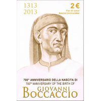 Italia 2 euros BU 2013 - 700° CUMPLEAÑOS DE GIOVANNI BOCCACCIO