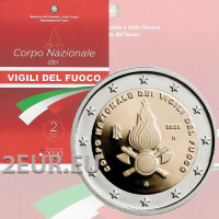 Italia 2 euros BU 2020 - 80 aniversario de la fundación del Cuerpo Nacional de Bomberos