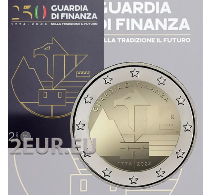Italy 2 euro BU 2024 - 250 years of financial guard for 16.00 € ✅