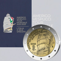 Italy 2 euro BU 2025 - Voyage of the Amerigo Vespucci Ship