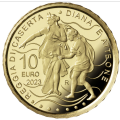 Italy 10 euro gold proof 2023 - Fountains of Italy - Royal Palace of Caserta - Fountain of Diana and Actaeon for 410.00 € ✅