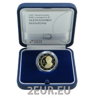 Italia 2 euros proof 2023 - 150° Aniversario de la Muerte de Alessandro Manzoni