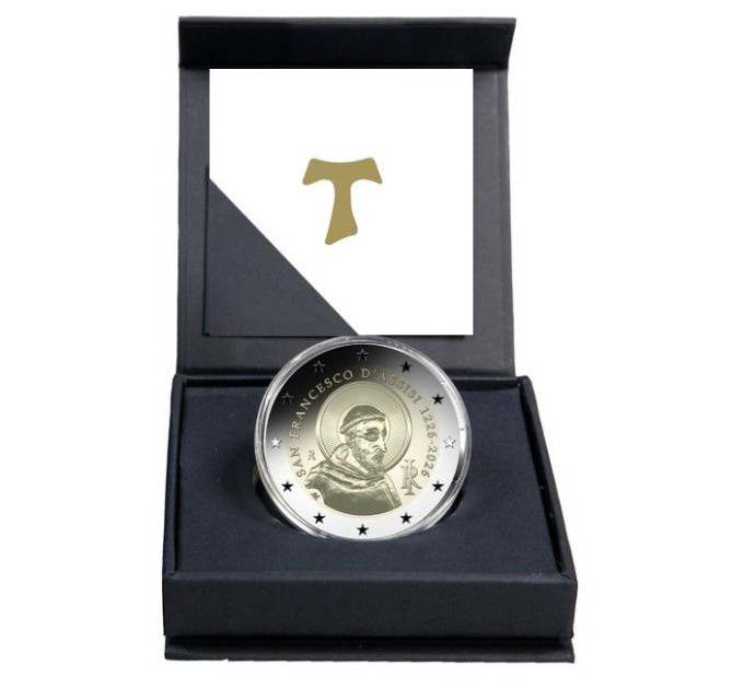 Italy 2 euro Proof Reverse 2026 - 800th Anniversary of the Death of St. Francis of Assisi for 110.00 € ✅